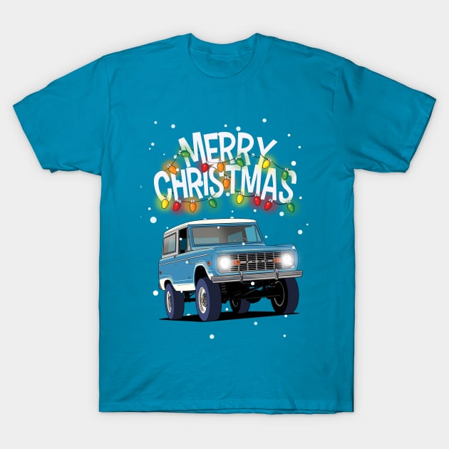 Ford Bronco Christmas Sweater design T-Shirt by Webazoot